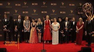 69th Emmys Big Little Lies Press Room Interview [upl. by Riocard]