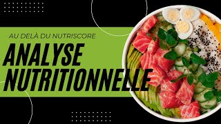 Analyse NUTRITIONNELLE dun aliment les 5 critères [upl. by Meador]