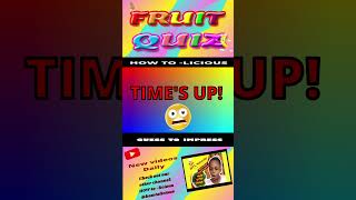 Fruit 101 The seeds cozy little apartment 🏡  Fruit Quiz 204 fruitquiz fruitfacts [upl. by Easter858]