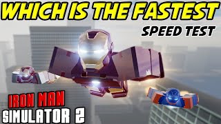 Ranking Every Suit Slowest to Fastest in Iron Man Simulator 2  ROBLOX [upl. by Aya]