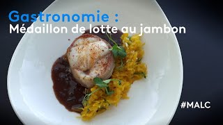 Gastronomie  médaillon de lotte au jambon [upl. by Beore640]