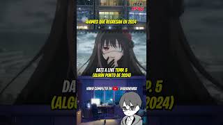 Animes que estrenan segundas temporadas o vuelven en 2024 anime2024 [upl. by Auqinaj]