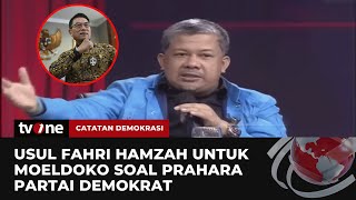 Pandangan Fahri Hamzah soal Prahara Partai Demokrat  Catatan Demokrasi tvOne [upl. by Nonad]