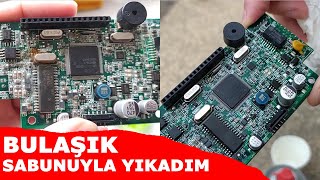 Devre Temizleme Elektronik Kartı Bulaşık Sabunu  WD40 ve Devre Temizleyici ile Temizledik [upl. by Sisson735]