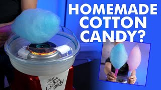 Homemade Cotton Candy Nostalgia Cotton Candy Maker Review [upl. by Heddy]