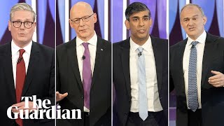 BBC Question Time election 2024 special with Sunak Starmer Swinney and Davey [upl. by Kalin]