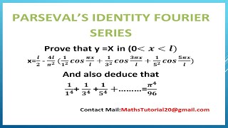 Easy Explaination of Parsevals IdentityTheorem For Fourier Series Concepts amp Examples in Tamil [upl. by Alih]