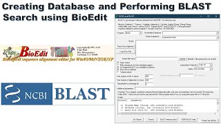 Creating Database and Performing BLAST Search using BioEdit [upl. by Assenal]