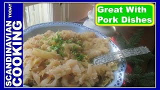 How To Make Homemade Norwegian Sauerkraut Recipe  Norsk Surkål Oppskrift [upl. by Dadivitan370]