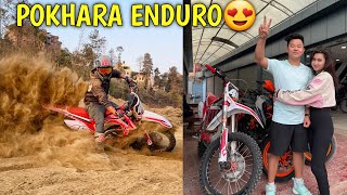 POKHARA ENDURO RACE KO LAGI PRACTICE GARDAI😍  DIRT BIKE IN NEPAL  LADY RIDER alishakhadgi9769 [upl. by Juxon]