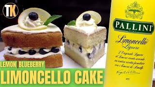 How to Make Limoncello Cake  Lemon amp Blueberry Limoncello Cake  Delicious Italian Limoncello Cake [upl. by Hsaniva252]