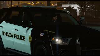 HBs Ithaca Police Durango in GTA V at night during the rain [upl. by Yemaj]