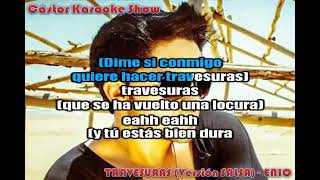 Nicky Jam  Travesuras  salsa  karaoke [upl. by Nahtnoj]