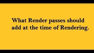 Render passes in 3ds max [upl. by Eggleston]