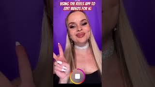 How to use the reels apps to edit content for IG [upl. by Ahtela]