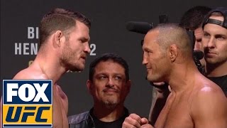 Full WeighIn Bisping vs Henderson 2  UFC 204 [upl. by Shanan]