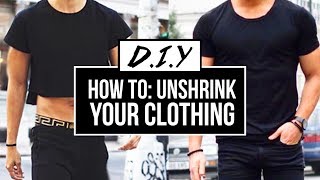 HOW TO UNSHRINK YOUR CLOTHES EASY  DIY TUTORIAL  JAIRWOO [upl. by Moreland954]