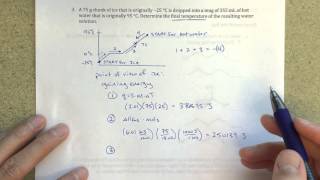 Finding Final Temperature When Ice is Added to Water [upl. by Tada879]