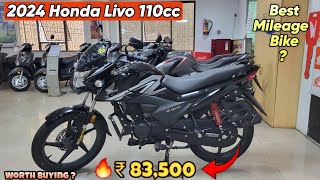 New Honda Livo 110 2024 Model Review On Road Price  New Updates  Best Mileage Bike [upl. by Noruq]