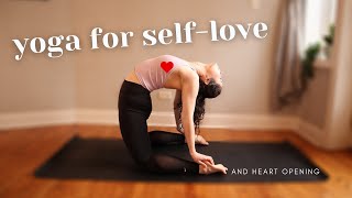 Yoga For SelfLove  Heart Opening  40 Minute Vinyasa Flow 💚 [upl. by Hamish]