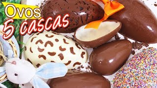 5 TIPOS DE CASCAS DE OVOS DE PÁSCOA I ESPECIAL PÁSCOA I DIKA DA NAKA [upl. by White703]