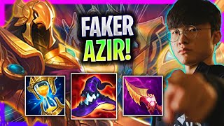 FAKER IS A GOD WITH AZIR MID GAMEPLAY SOLOQ  T1 Faker Plays Azir Mid vs Leblanc Season 2024 [upl. by Fedirko794]