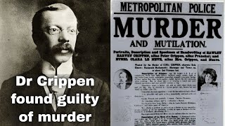 22nd October 1910 Dr Hawley Crippen found guilty of murdering his wife [upl. by Doti]