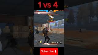 1 Vs 4 in CS rank 😱💥🤬💯 must watch subscribe my YouTube channel freefire [upl. by Gombosi874]