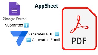 Google Forms To PDF AppSheet Generate Customize Email Full Tutorial [upl. by Kelcy50]