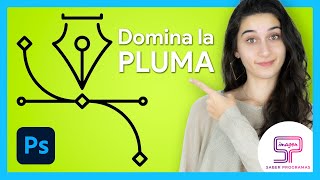 🔵 Dibujar con PLUMA en Photoshop  Herramienta Pluma [upl. by Alesiram]