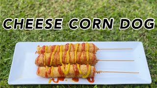 CORN DOG RECIPE  MOZZARELLA CHEESE CORN DOG [upl. by Broddie]