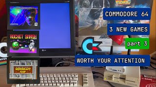 C64 3 new games worth your attention part 3 commodore c64 c64games 8bitgames retrogaming 8bit [upl. by Rehtae]