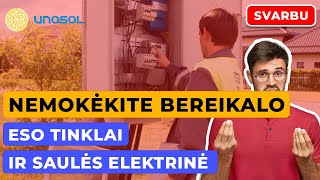 Saulės elektrinės prijungimas prie ESO tinklų  patarimas nepermokėti [upl. by Siblee]