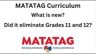 What is New in the New Matatag Curriculum Wala na bang Grade 11 and 12 [upl. by Algie687]