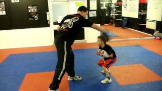 Kids Boxing training at Senshi Martial arts kidlington [upl. by Ellata34]