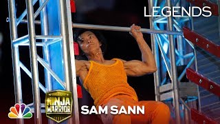 Sam Sann Oldest Ninja to Complete City Finals  American Ninja Warrior [upl. by Berstine]