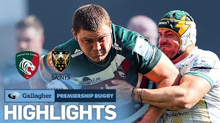 Leicester v Northampton  HIGHLIGHTS  Tough East Midlands Derby  Gallagher Premiership 202021 [upl. by Snook783]