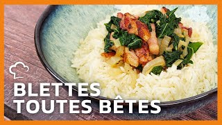 Blettes toutes bêtes  Recette Food’Cuisine [upl. by Bathulda]