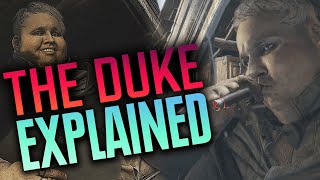 The Story of The Duke EXPLAINED All Hidden Lore  All Scenes  Resident Evil Village [upl. by Marozik]