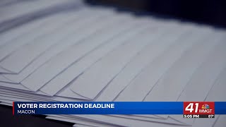 Voter registration deadline is today [upl. by Nosirrah]