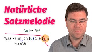 Satzmelodie Intonation  Deutsche Aussprache  Übungen [upl. by Adnilemre]