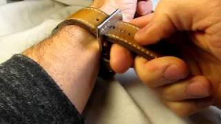 How to preserve your watch strap while taking your watch off TheStrapSmith [upl. by Daggett]