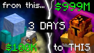 How I TRANSFORMED this profile in 3 days… Hypixel Skyblock [upl. by Wilscam581]