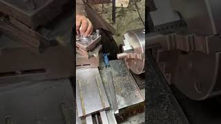 Steel Shaft Phase Cutt shortvideos machine lathmachine [upl. by Neelav]