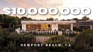 10000000 Newport Beach Luxury Home Tour  1424 Galaxy Dr [upl. by Lynd947]