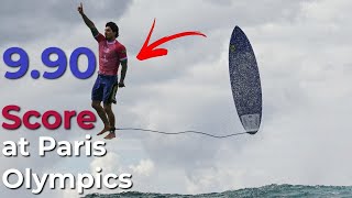 Gabriel Medina Makes History with 990 Score at Paris Olympics [upl. by Gosselin]