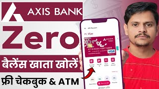 axis bank zero account opening online  best saving account 2024  axis bank me account kaise khole [upl. by Flanagan329]