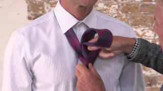 Jeff Banks How to Tie a Tie  The School Boy Knot [upl. by Nrehtak]