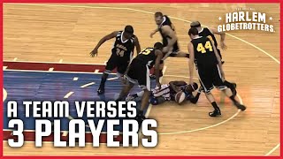 Amazing 3 Globetrotters Take On Full Team  Harlem Globetrotters [upl. by Amsirhc722]