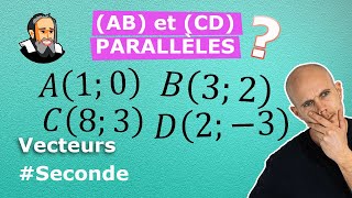 Montrer que 2 DROITES sont PARALLÈLES à partir de POINTS  Exercice Corrigé  Seconde [upl. by Bayless]